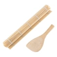 thumbnail image 4 of 2Pcs Bamboo Japanese Sushi Rolling Mat Rice Paddle Maker Tool Kitchen DIY Kit, 4 of 9