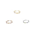 thumbnail image 4 of Anillo de apertura para mujer, anillos de flores chapados en Metal de cobre, decoraciones de mano ajustables, joyería para novia y mujer, regalo Ropa, zapatos y accesorios Miscelánea Oro rosa Jumpingount AP014759-03, 4 of 6