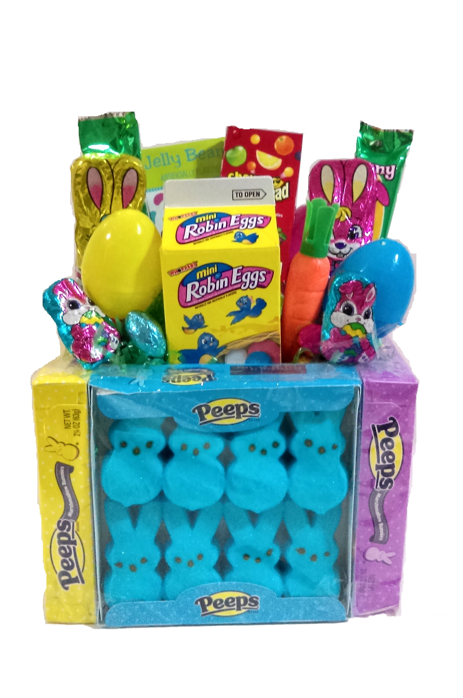 Easter Marshmallow Peep Candy Gift Basket