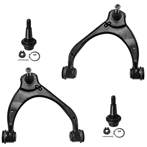 Detroit Axle - Front Upper Control Arms Lower Ball Joints Replacement for Cadillac Escalade Chevrolet Suburban Tahoe GMC Yukon XL - 4pc Set