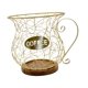 thumbnail image 5 of Cesta de almacenamiento moderna con diseño de arte en hierro para cápsulas de café Oro, 5 of 9