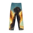 thumbnail image 6 of Balery Golden Cloud Winged Dog print Men's Pajama Pants,Ultra Lightweight Pjs,Lounge Pant-Small, 6 of 9
