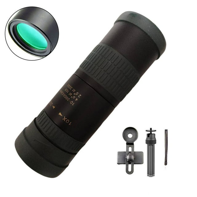 GLFILL 10-300X Zoom Powerful Handheld Outdoors Retractable Monoculars HD for Camping Suit