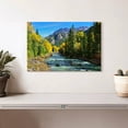 thumbnail image 2 of Elephant Stock Mountain With River Wall Art - Horizontal Canvas Wall Art - Living Room Wall Decor - Nature Canvas - Green And Beige Decor - 12" x 8", 2 of 8