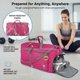 thumbnail image 5 of Bolso de viaje plegable Bago de 60 L, impermeable y liviano, rosa, 5 of 8