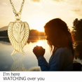 thumbnail image 6 of XIUDA Urn Necklace for Ashes, Wings Stainless Steel Cremation Jewelry Memorial Pendant Keepsake for Men -Gold, 6 of 6