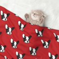 thumbnail image 2 of Naloa Bulldog Red Dog Blanket, 3 Sizes Cat Blanket for Indoor Cats Large Medium Small Dog Gifts-Medium, 2 of 8