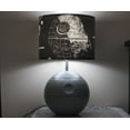thumbnail image 2 of Robe Factory RBF-12578-C Star Wars Death Star 3D Touch Lamp, Led Lamp With Printed Shade, 14 Inches, 2 of 7