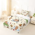 thumbnail image 5 of Erosebridal Brown Cartoon Capybaras Twin Sheet Sets,Funny Mouse Rodent Bedding For Capybara Lovers 3 Pieces, 5 of 6