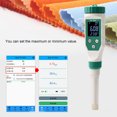 thumbnail image 4 of Medidor de pH Bluetooth de alta precisión, resistente al agua IP67, con pantalla LCD para probar líquidos, frutas, masas y más, 4 of 8