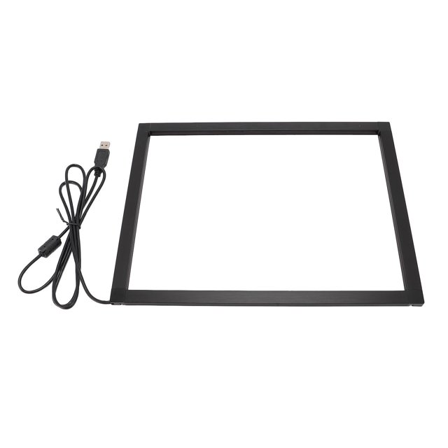 Cadre Tactile Infrarouge, Superposition d'Écran Tactile IR Interactive avec Interface USB, Superposition Tactile Infrarouge Plug & Play pour Moniteur Tactile, Tableau Blanc Interactif, Kiosques, Affichage Numérique