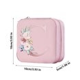 thumbnail image 3 of JingChun Jewelry Organizer Box, Pink, Small Jewelry Organizer for Women, Jewelry Travel Organizer, Ring Organizer Necklace Organizer Earring Organizer Box, 3 of 4