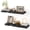 Black, variant on Lipa 36 Inch 2 Pack Floating Shelves for Wall,Farmhouse Live Edge Shelf,Living Room Bedroom Kitchen,Charcoal Brown