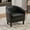 Black PU, variant on MOONMISS Barrel Accent Chair Club Armchairs Comfy chairs for Living Room, Bedroom,Coffee