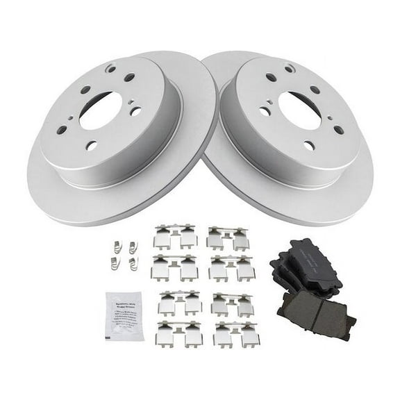 Rear Brake Pad and Rotor Kit - Compatible with 2006 - 2018 Toyota RAV4 2007 2008 2009 2010 2011 2012 2013 2014 2015 2016 2017