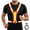 Orange, variant on USB Rechargeable LED Safety Vest, 5-Color 3-Mode Light Up Reflective Vest for Running Cycling Night Work, Adjustable Hi-Vis Gear for Adults & Kids