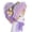 Lavender, variant on Handmade Victorian Bonnet Hat With Ruffled Trim and Flower Straw Sun Hat For Vintage Enthusiast Teaparty Costume Props