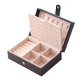thumbnail image 1 of Multi-Functional Jewelry Box Portable PU Leather Casket Large Capacity Jewelry Organizer Storage Case for Rings Earrings Hand Chain, 1 of 7
