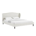 thumbnail image 4 of Posh Living RBD478-03CWK-UE Adelyne Linen Platform Bed for Unisex, Cream White - King Size, 4 of 20