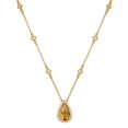 thumbnail image 3 of Lafonn Aria Sterling Silver Gold Plated Citrine Necklace, 3 of 5