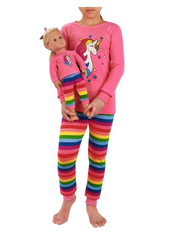 Matching Pajamas for Girl & Doll