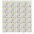 thumbnail image 3 of Ambesonne Savannah Shower Curtain, Friendly Zoo Characters, 69"Wx70"L, Multicolor, 3 of 3