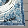thumbnail image 3 of SAFAVIEH Courtyard Donal Floral Indoor/Outdoor Area Rug, Grey/Navy, 5'3" x 7'7", 3 of 9