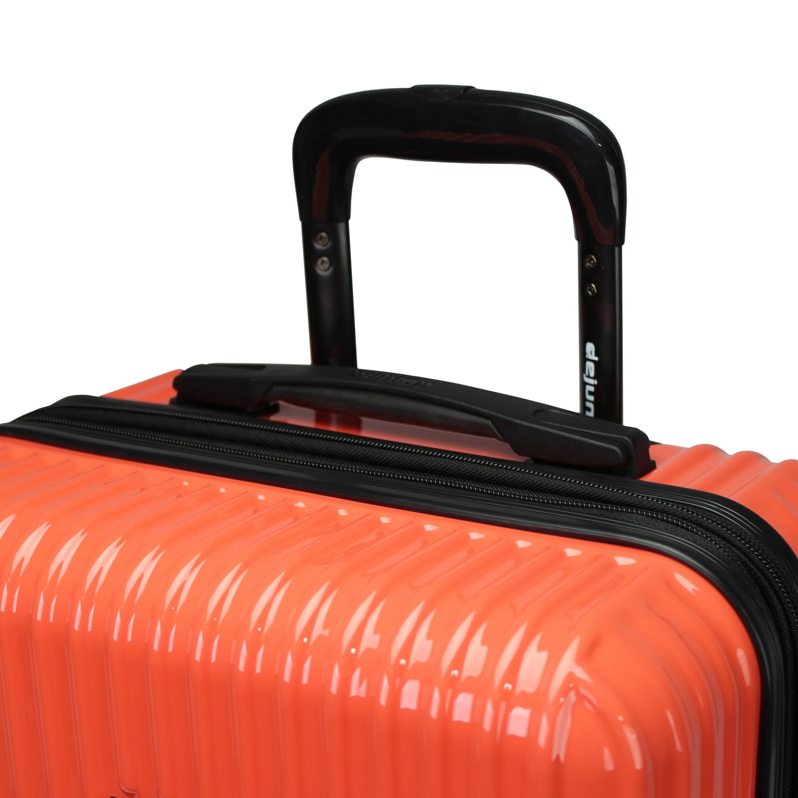 CalBags Dejuno Tonal 24-Inch Polycarbonate Lightweight Hardside Expandable Spinner Luggage with TSA Lock - Coral