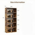 thumbnail image 3 of CONCETTA 5 Shelf Bookcase, 53 Inch Tall Floor Standing Open Bookshelf for Home Office and Living Room, Classic Rust, 3 of 6