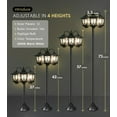 thumbnail image 5 of HOODINK 3-Head Solar Outdoor Lamp Post Lights, 73" 60 Lumens Solar Lights Outdoor Waterproof for Garden, 5 of 11