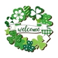 thumbnail image 2 of St. Patrick's Day Decoration, Wooden Shamrock Door Wreath for Front Door Sign, Wall Signs Shamrock Clover Spring Decoration, Irish Sign Welcome Hanging for St. Patrick's Day Home Decor Party, 2 of 6
