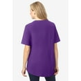 thumbnail image 2 of Woman Within Plus Size Short-Sleeve Crinkle Shirt, 2 of 3