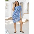 thumbnail image 3 of LA LEELA Women's Beach Wrap Bikini Swimwear Cover up Bathing suit Summer Wraps Swimsuit Sarong Skirts for Women One Size Turtle, Blue, 3 of 5