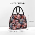 thumbnail image 2 of Rocae Rose Flowers for Leakproof Lunch Box for Adults, Wide Opening Lunch Tote Bag, Reusable Lunch Cooler Bag, 2 of 6