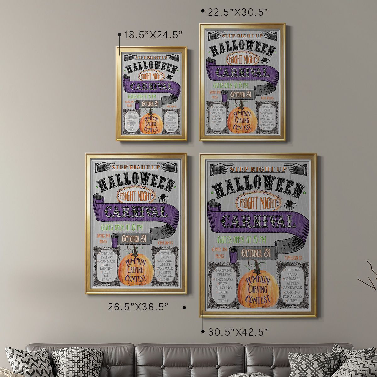 Carnival Sign Premium Classic Framed Print - Ready to Hang