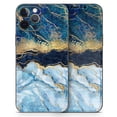 thumbnail image 4 of Design Skinz Foiled Marble Agate Full Body Skin Decal Wrap Kit Compatible with Apple iPhone X/XS (Screen Trim & Back Skin), 4 of 5
