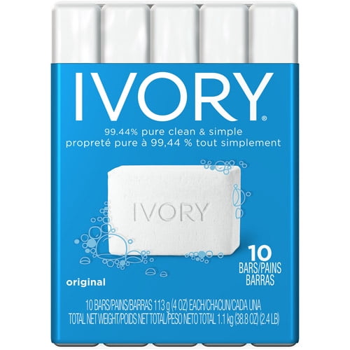 P & G Ivory Soap Bars, 10 Ea - Walmart.com - Walmart.com