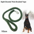 thumbnail image 3 of Large Dog Leash Nylon Braided Traction Rope Pet Walking Thick Hand Rope For Bulldog Rottweiler Hound Dogs Accessories, 3 of 9