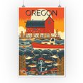 thumbnail image 2 of Oregon, Nautical Geometric (12x18 Wall Art Poster, Room Decor), 2 of 3