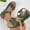 Green#12, variant on Wowcloth Women's Fashion Casual Summer Sandals – Comfortable Peep-Toe Slip-On with Chunky Wedge Heel & Solid Color Design for Stylish Daily Outfits,Plus Size