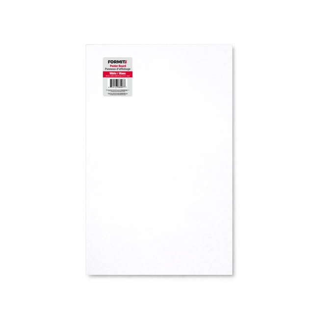 FORMIT Carton d’affichage, blanc, 22 po × 28 po