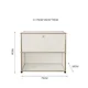thumbnail image 1 of Gabinete lateral Medieval de lujo ligero USM, gabinete de almacenamiento, gabinete lateral de comedor, armario moderno Simple Ins Wind Metal de acero inoxidable, 1 of 4