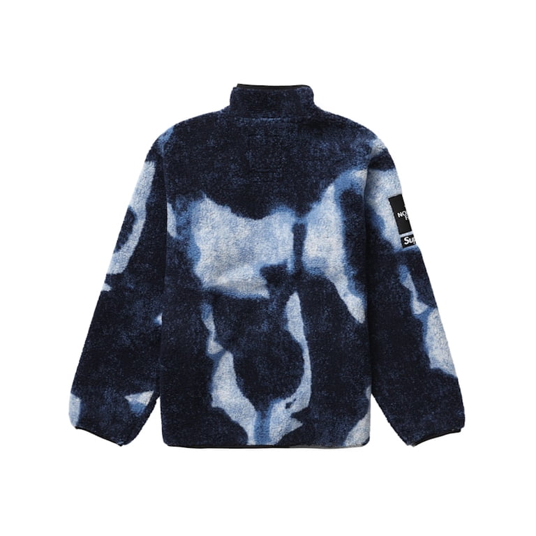 Supreme Men's The North Face Bleached Denim Print Fleece Jacket