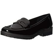 Anne Klein Women's Benson Loafer Penny, Black, 6