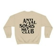 thumbnail image 2 of Anti Social MOMS Club Sweatshirt by Typically Vulgar (with B&W Text), 2 of 2