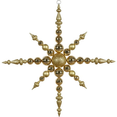 Vickerman 43" Gold 3-Finish Snowflake