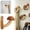 A, variant on Versatile Professional Household Hooks - Durable Leather, Heat Resistant - Lightweight Design - Ideal for Bedroom Use