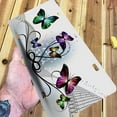 thumbnail image 5 of Yehwow Colorful Butterflies Abstract Metal Car Plate Decorative Aluminum License Plate Tag Sign, 5 of 5