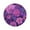 Lavender Bohemian Pattern, variant on 15.4" Round Placemat Set of 1 Polyester Fabric Place Mats Non-Slip Dining Kitchen Table Mats for Kitchen Party Decor Lavender and Pink Flowers