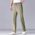 thumbnail image 5 of Stretch Golf Pants for Men Quick Dry Inseam Cool Touch Straight Fit Suit Dress Pants Joggers Zip Pockets Big and Tall Size L-5XL Khaki, 5 of 6